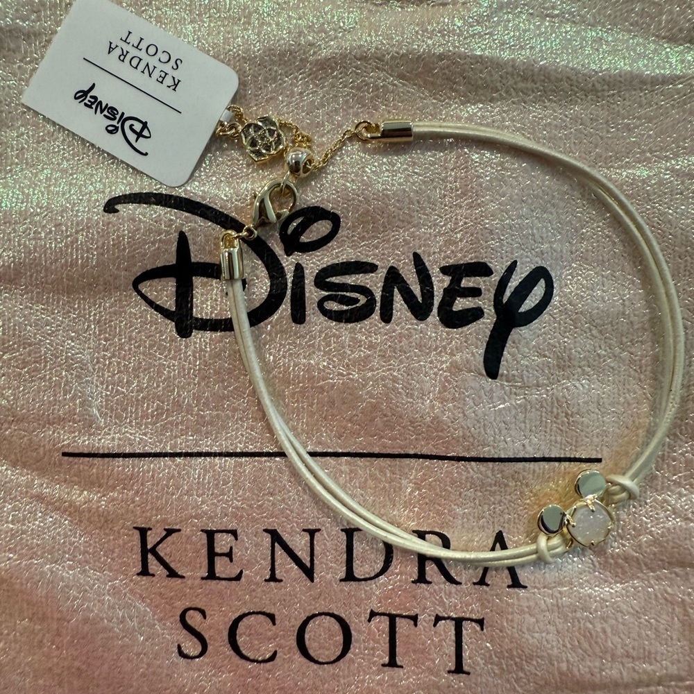 Disney Kendra Scott Cream & Gold Bracelet